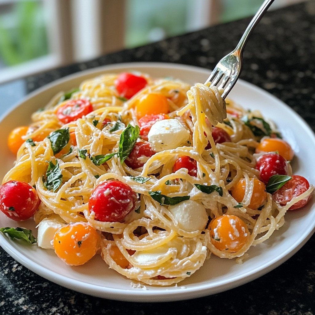 Kid-Friendly Caprese Pasta Salad Lunch