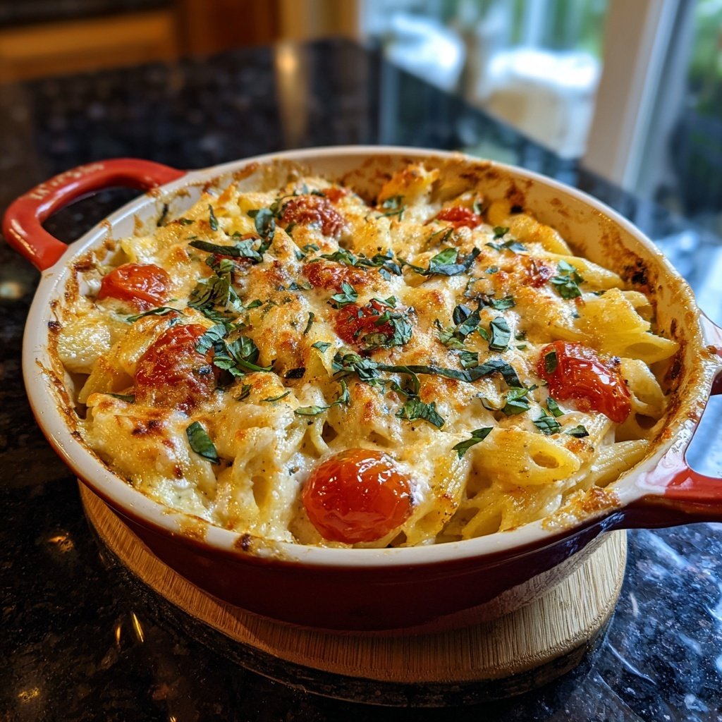 Baked Feta Pasta With Cherry Tomatoes