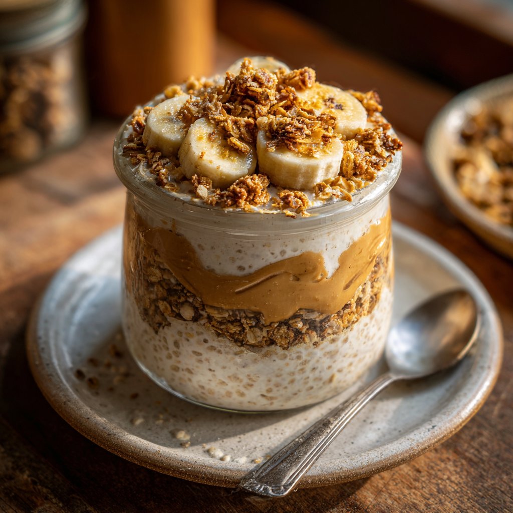 Overnight Oats with Peanut Butter
