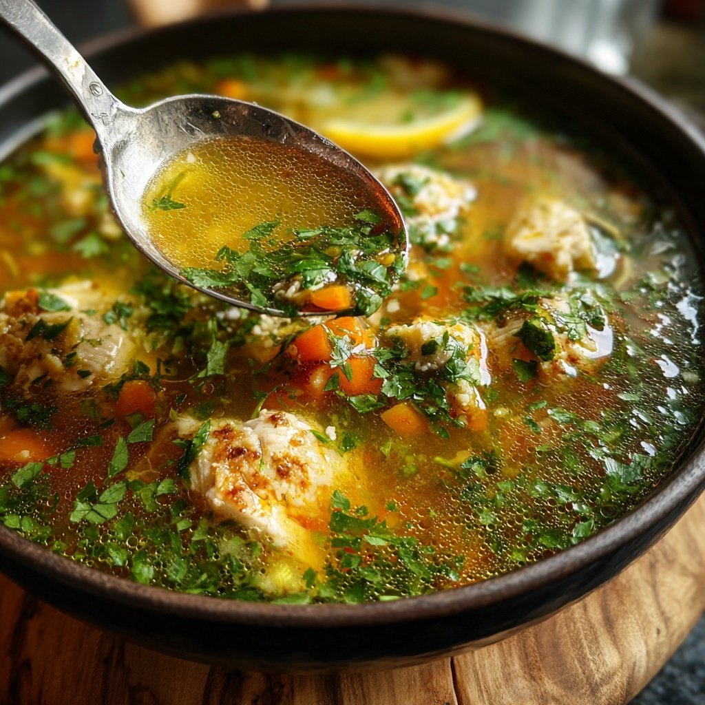 Spring Lemon Chicken Soup