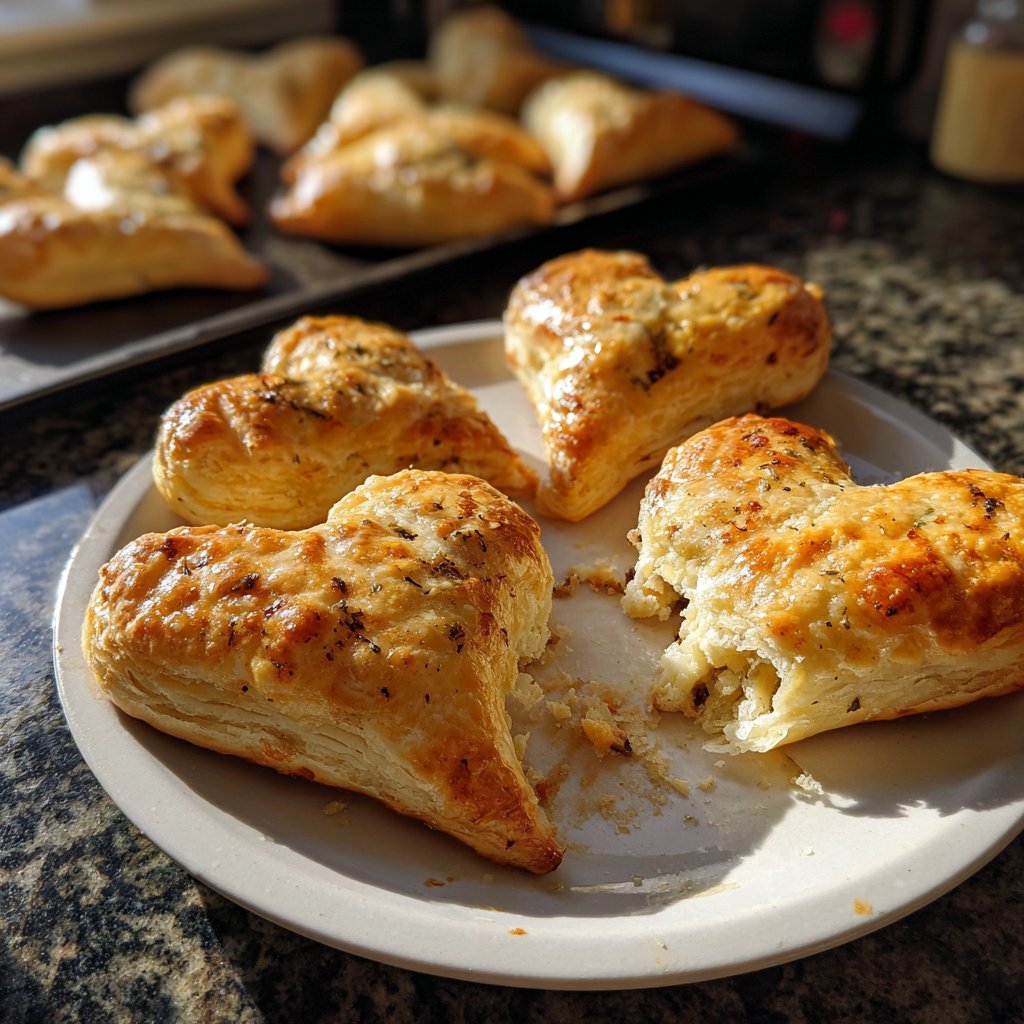 Puff Pastry Hearts with Mushroom Duxelles