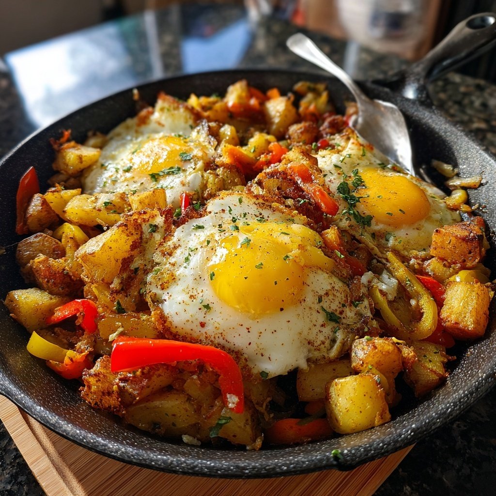 Breakfast Hash With Eggs And Potatoes