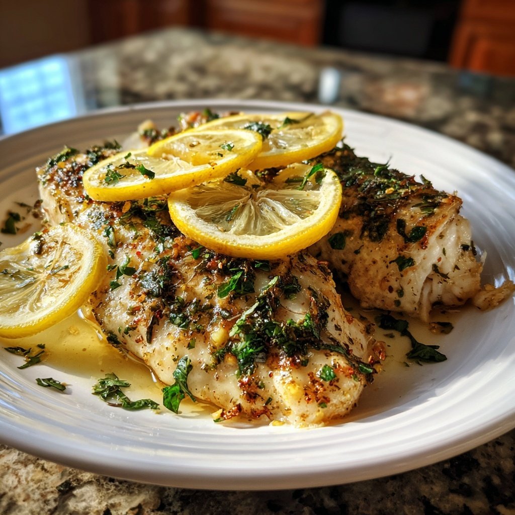 Healthy & Light Lemon Grilled Fish Plate