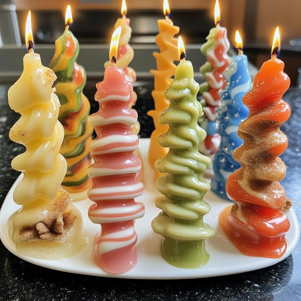 Edible Christmas Candles