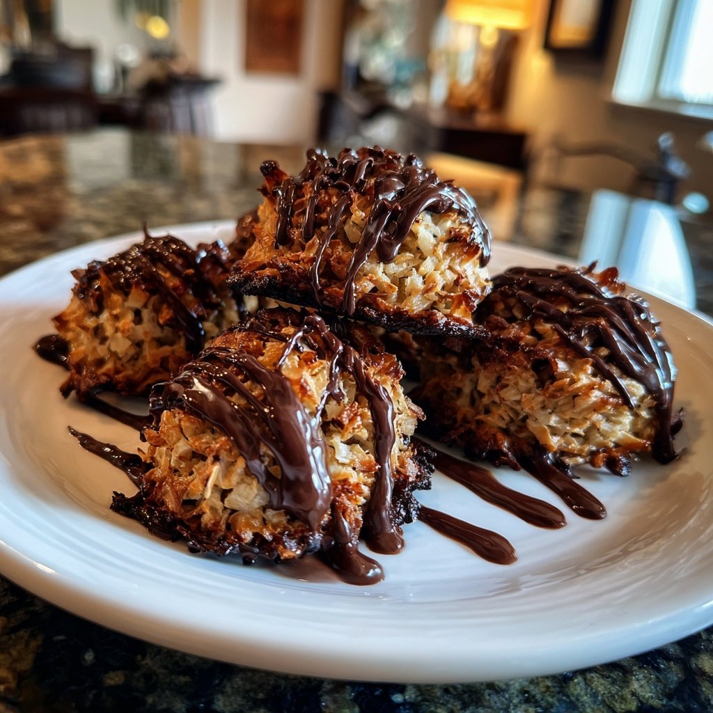 Chocolate Coconut Macaroons