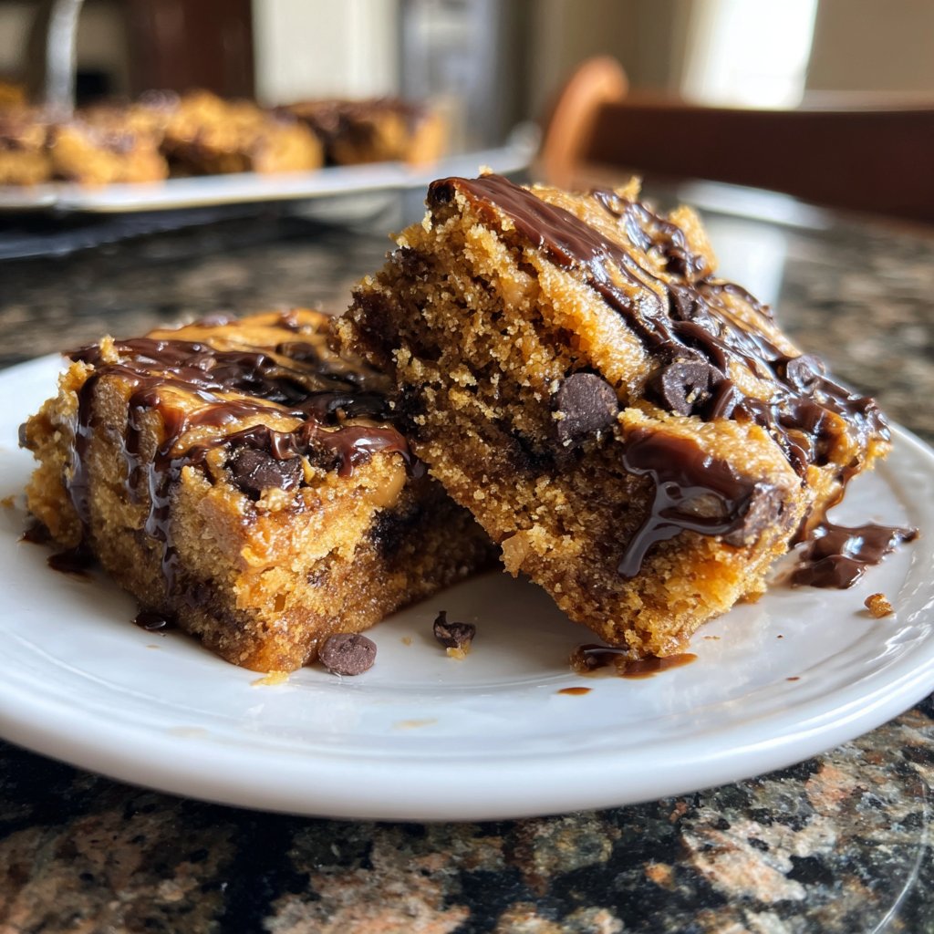 Super Bowl Desserts Peanut Butter Blondies