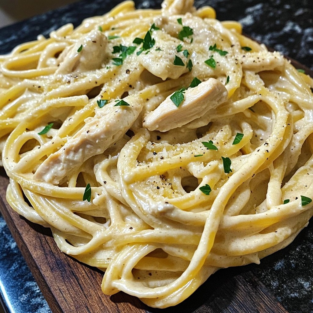 Creamy Garlic Parmesan Chicken Pasta