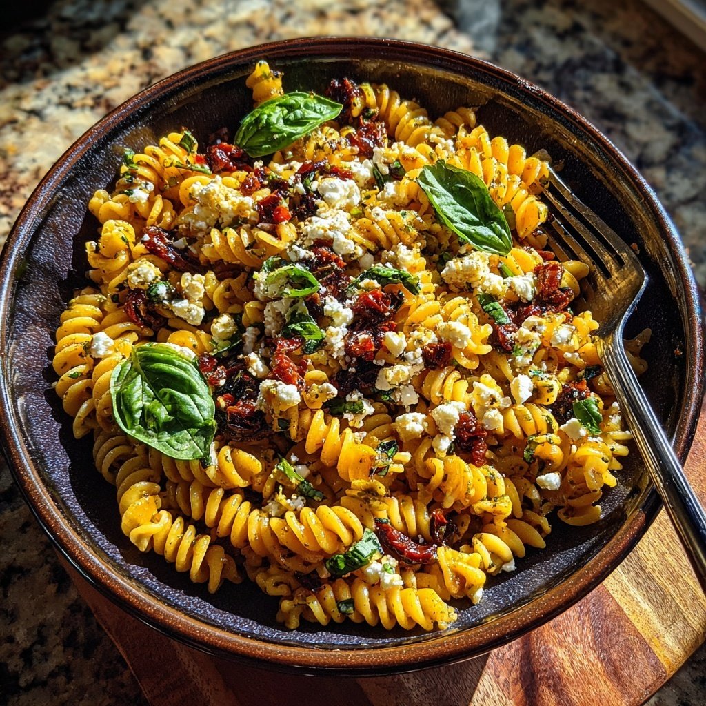 Mediterranean Chickpea Pasta