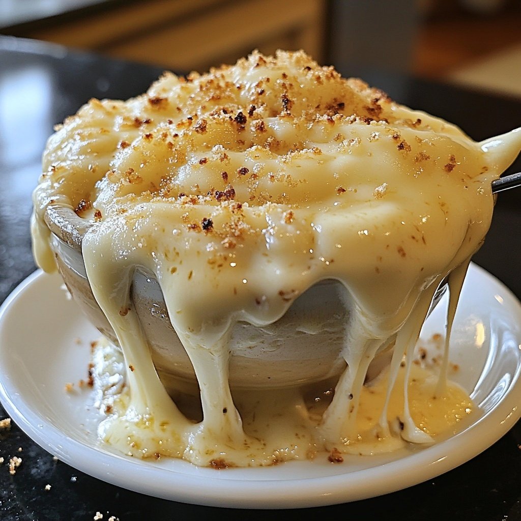 Fondue with White Wine and Garlic