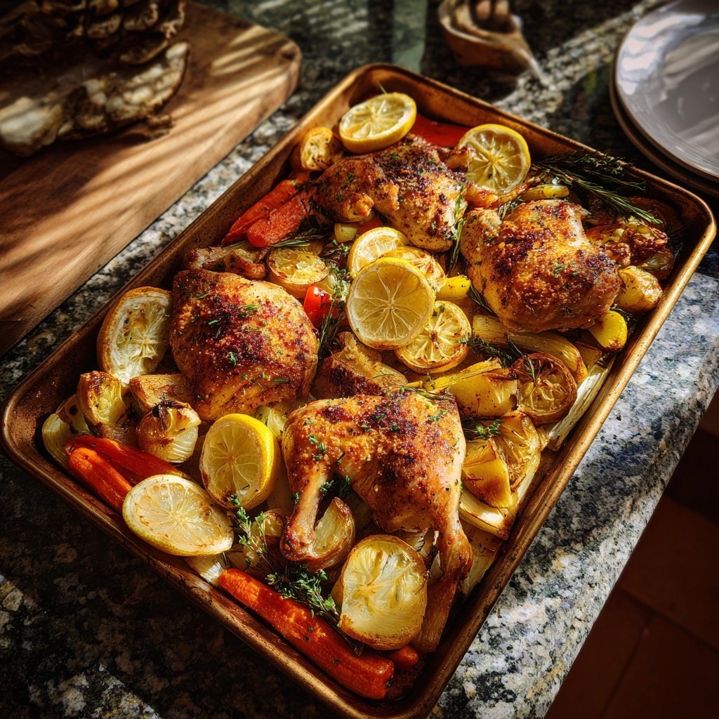 Sheet Pan Lemon Chicken