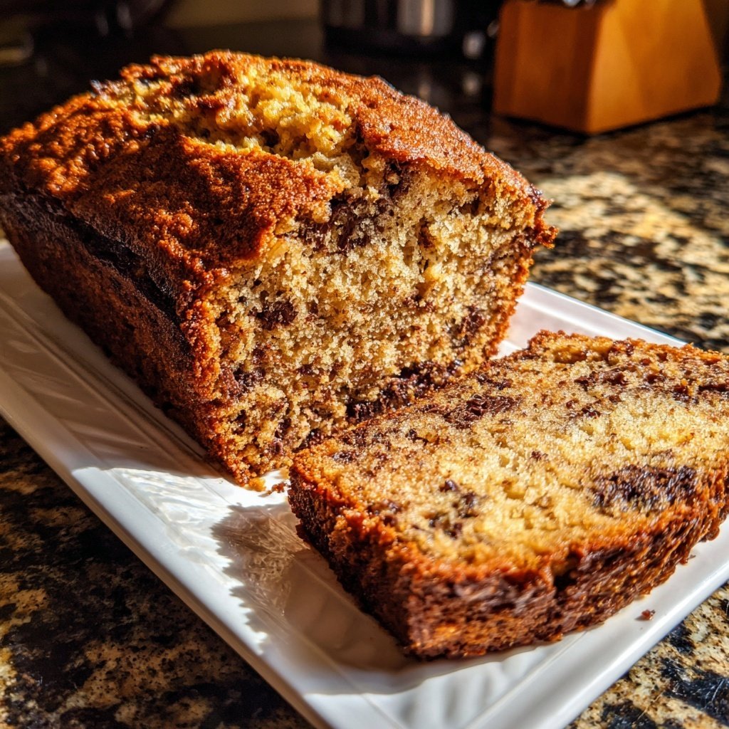 Banana Bread with Mini Chocolate Chips Recipe